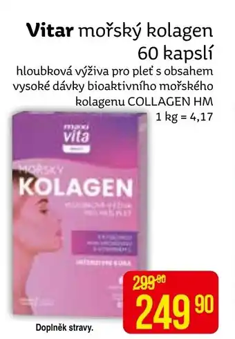 Vitar mořský kolagen 60 kapslí