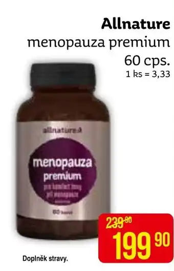 Teta Allnature menopauza premium 60 cps. nabídka