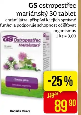 Teta GS ostropestřec mariánský 30 tablet nabídka