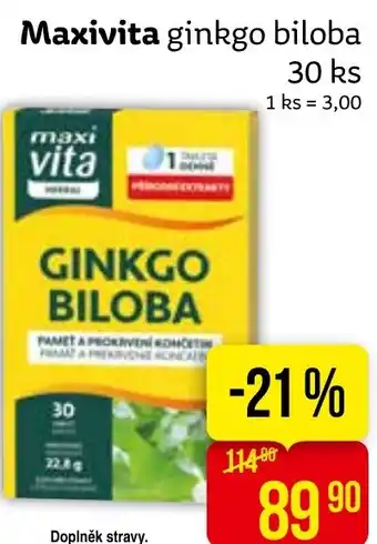 Teta Maxivita ginkgo biloba 30 ks nabídka