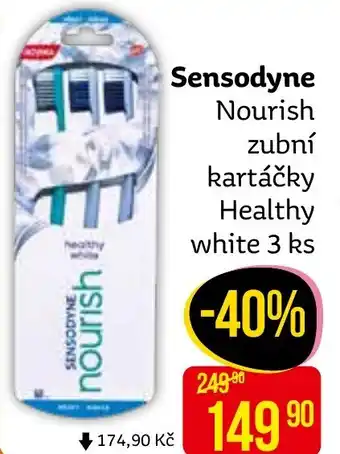 Teta Sensodyne Nourish zubní kartáčky Healthy white 3 ks nabídka