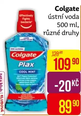 Teta Colgate ústní voda 500 ml nabídka