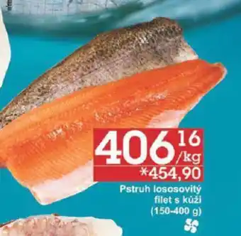 Pstruh lososovitý filet s kůží (150-400 g)