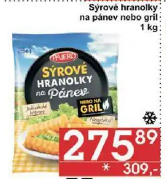 Jip Sýrové hranolky na pánev nebo gril 1kg nabídka