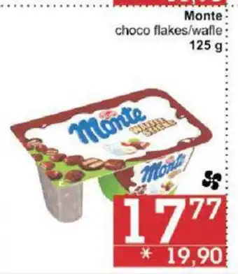 Jip Monte choco flakes/wafle 125g nabídka