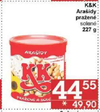 Jip K&K Arašídy pražené solené 227 g nabídka