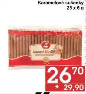 Jip Karamelové sušenky 25 x 6 g nabídka