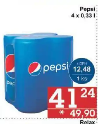 Jip Pepsi 4 x 0.33 l. nabídka