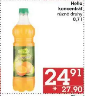 Jip Hello koncentrát různé druhy 0.7 l. nabídka