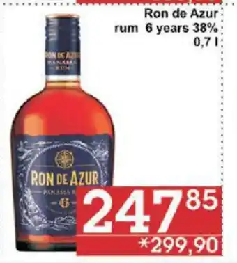 Jip Ron de Azur rum 6 years 38% 0,7 l. nabídka