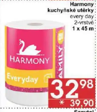 Jip Harmony kuchyňské utěrky every day 2-vrstvé 1 x 45 m nabídka