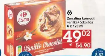 Jip Zmrzlina kornout vanilka+čokoláda 6 x 120 ml nabídka