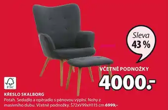 JYSK KŘESLO SKALBORG nabídka