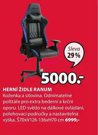 JYSK HERNÍ ŽIDLE RANUM nabídka