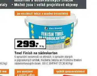 Tmel finish na sádrokarton
