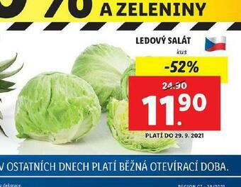 Lidl Ledový salát nabídka