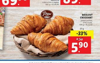Lidl Máslový croissant nabídka