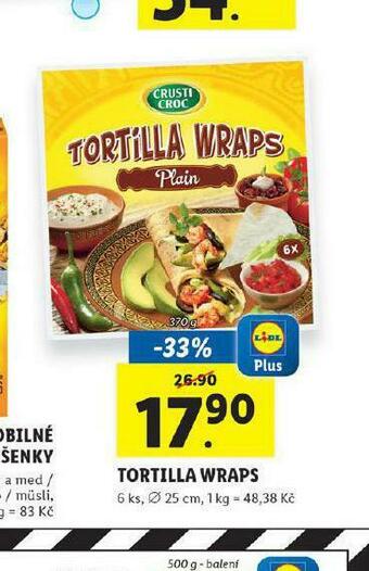 Lidl Tortilla wraps nabídka