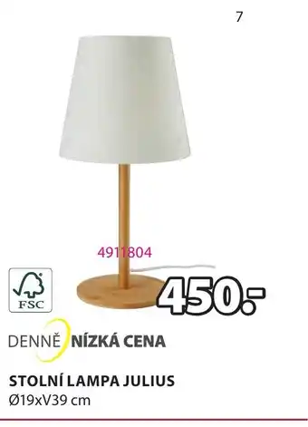 JYSK STOLNÍ LAMPA JULIUS nabídka