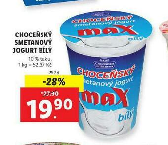 Lidl Choceňský smetanový jogurt bílý nabídka