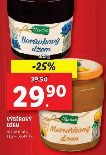 Lidl Výběrový džem nabídka