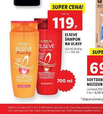 Lidl Loreal elseve šampon nabídka