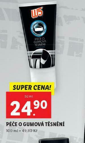 Lidl W5 péče o gumová těsnění nabídka