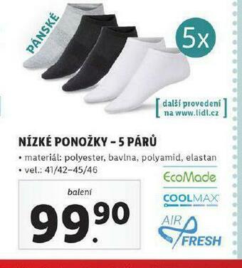 Lidl Nízké ponožky nabídka