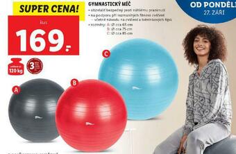 Lidl Gymnastický míč nabídka