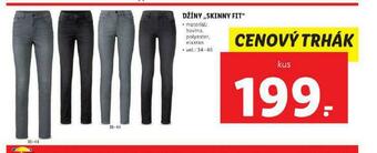 Lidl Džíny skinny fit nabídka