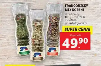 Lidl Francoizský mix koření nabídka