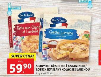 Lidl Slaný koláč s cibulí a slaninou nabídka