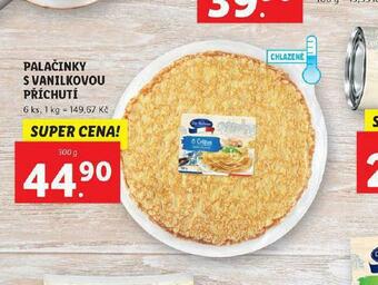 Lidl Palačinky s vanilkovou příchutí nabídka