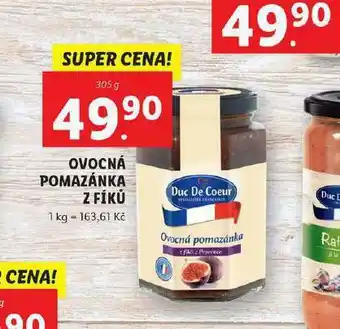 Lidl Ovocná pomazánka z fíků nabídka