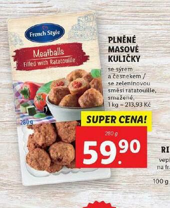 Lidl Plněné masové kuličky nabídka