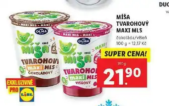 Lidl Míša tvarohový mls maxi nabídka
