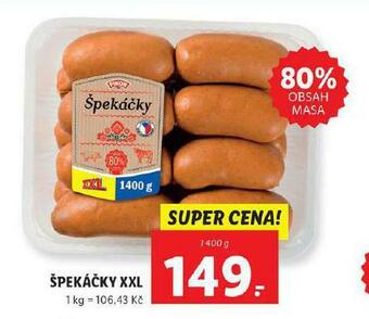 Lidl Špekáčky xxl nabídka