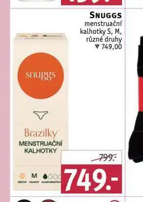 Rossmann Snuggs menstruační kalhotky nabídka