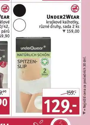 Rossmann Under2wear krajkové kalhotky nabídka