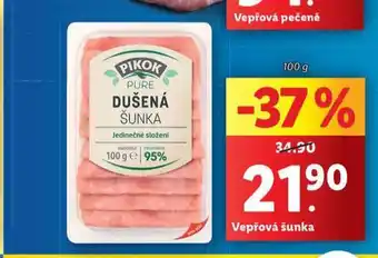 Lidl Vepřová šunka nabídka