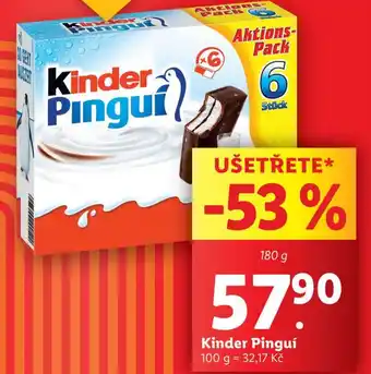 Lidl Kinder pinguí nabídka