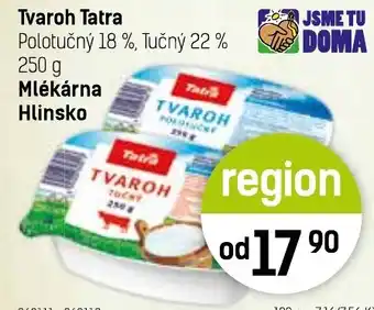 Konzum Tvaroh Tatra nabídka