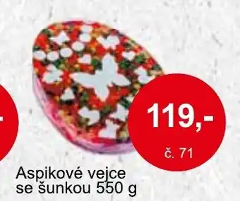 Konzum Aspikové vejce se šunkou 550 g nabídka