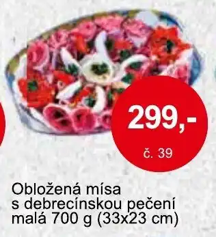 Konzum Obložená mísa s debrecínskou pečení malá 700 g (33x23 cm) nabídka