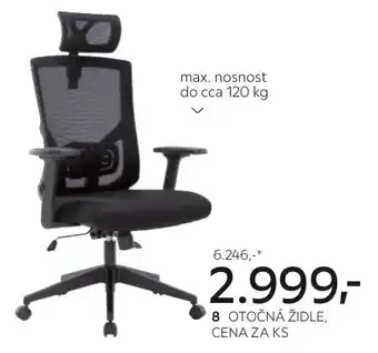 Kika Nábytek OTOČNÁ ŽIDLE, CENA ZA KS nabídka