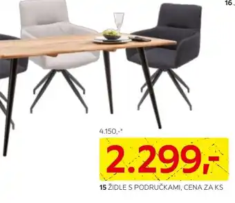 Kika Nábytek ŽIDLE S PODRUČKAMI, CENA ZA KS nabídka