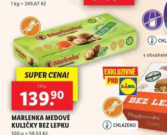 Lidl Marlenka medové kuličky bez lepku nabídka