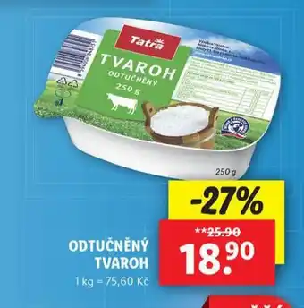 Lidl Odtučněný tvaroh nabídka