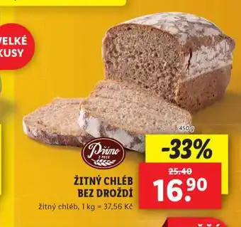 Lidl Žitný chléb bez droždí nabídka