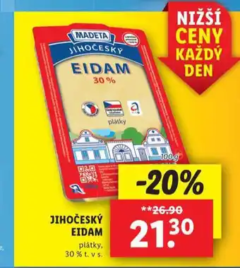 Lidl Jihočeský eidam nabídka